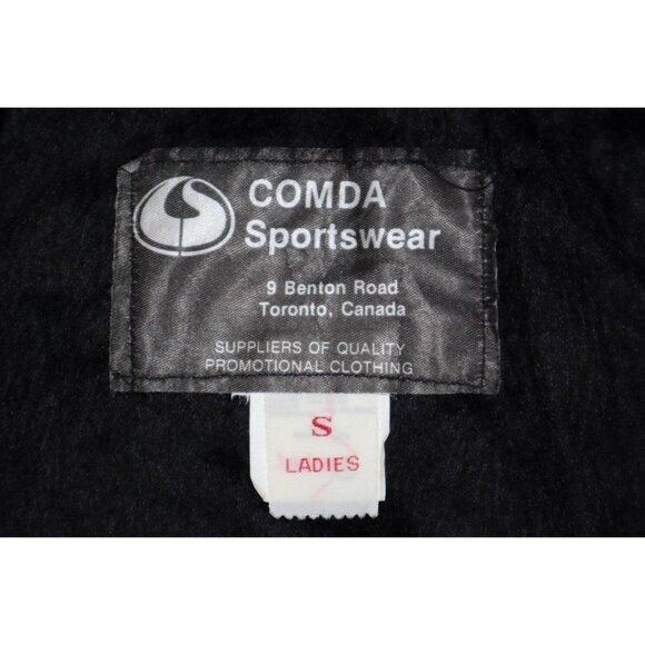 Vintage 90s Corvette Bomber Jacket Women’s S Silver Comda Sportswear Satin - Picture 3 of 11